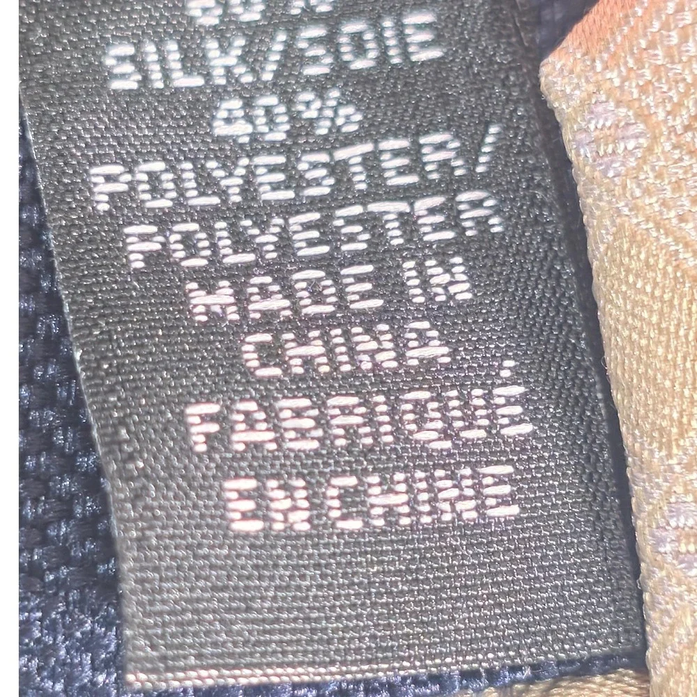 Michael Kors Mens Tie One Size Beige Longboat Grid Silk Blend Necktie NWT